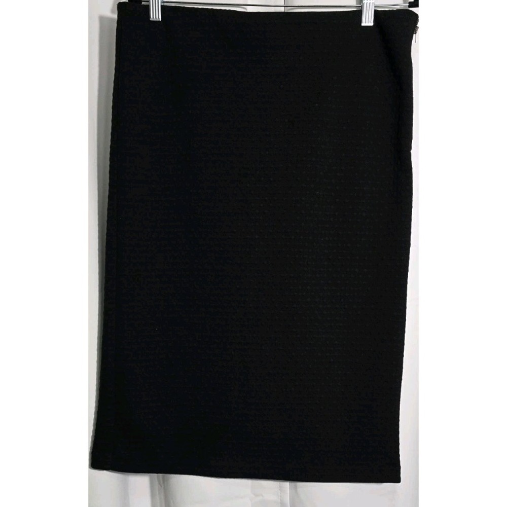 Loft Ann Taylor Knit Midi Skirt Women's L  Elastic Waist A Line Pull On Business
